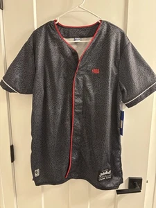 NBA Black Baseball Button Down Jersey LG - Picture 1 of 7