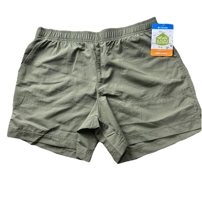 Columbia Omni Shield Shorts Women’s Small 5in Inseam Green Nylon - Image 1 of 4