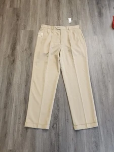 Ivy Crew NWT Cuffed Khaki 36x32 Dress Pants - Picture 1 of 7