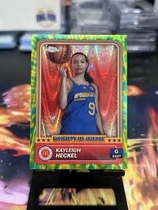 2024 Tops Chrome McDonald’s All-American Kayleigh Heckle Green Tie-Dye /25 - Picture 1 of 2
