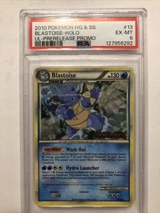 2010 Blastoise - (Prerelease) 13 HS Unleashed Holo PSA 6 EX-MT collectible - Picture 1 of 4