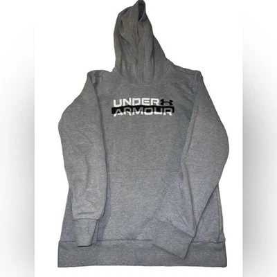 Under Armour grey hoodie youth large with large center pocket  - Image 1 of 4