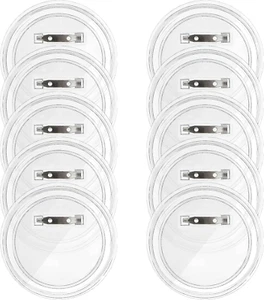 10 Pcs 2.9" Blank Button Pins DIY Badge Kit for Crafts & Kids' Paper Activities - Picture 1 of 12