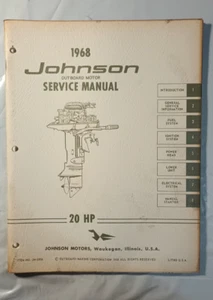OMC 1968 JOHNSON JM-6806 20 HP Models Outboard Service Manual - Picture 1 of 4