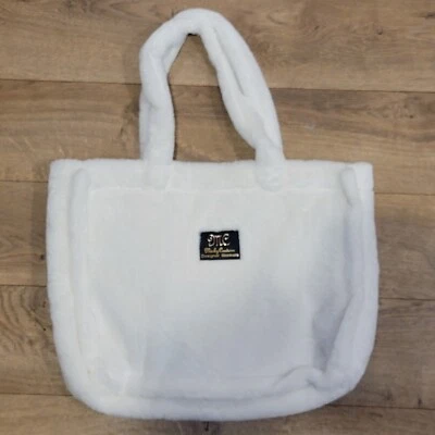 EUC Minky Couture Cream Designer Blankets Plush Handbag Annie Bag  - Image 1 of 4