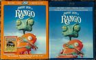 Rango Blu-ray DVD Digital Copy 2011 2-Disc Set Extended Cut w Embossed Slipcover