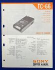 Original Sony Tc-66 / Cassette Recorder Service Manual -- #2