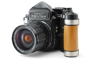 [Mint w/Grip] Pentax 6x7 67 Mirror Up TTL Film Camera SMC 55mm F4 Lens Japan