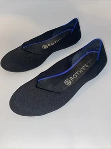 Women's Rothy's Blue Flat Slip-On Loafers 8.5 Round Toe Stretch Ballet Light - Picture 1 of 8