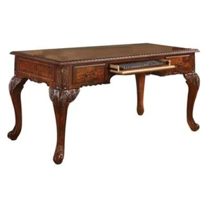 Best Master Furniture Executive Desk 60" Princeton Solid Wood Traditional Walnut - Picture 1 of 4