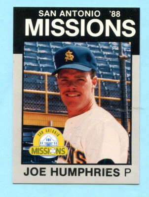 1988 Best Cards - Minor League -San Antonio Missions - Joe Humphries- Box 218 - Image 1 of 2