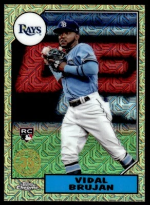 2021 TOPPS 1987 CHROME GOLD Vidal Brujan Durham Bulls #94 - Image 1 of 2