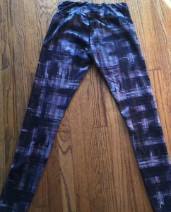 HEAD Women Mid Rise Active Leggings Small Fitted Black Grey Exercise workout XS - Picture 1 of 3