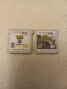 Nintendo 3DS Rabbids Travel in Time  & Pet Zombies CARTRIDGES Only - Picture 1 of 2