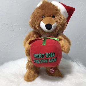 Cuddle Barn What Does The Fox Say Animated Plush Singing 2014 11” Christmas - Picture 1 of 12