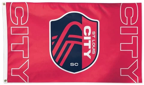 ST. LOUIS CITY SC Huge 3'x5' Official MLS Soccer Team Logo DELUXE 3x5 FLAG Cover