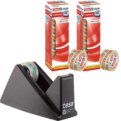TESA SE Tesa Tischabroller + 17 Rollen Klebefilm | Klebefilmabroller | Tesafilm Abroller