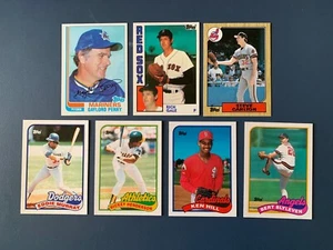 1982-1989 Topps Traded Baseball 9 Card Lot (NM/MT-MT) - Picture 1 of 3