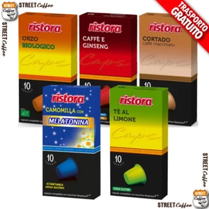 100 Capsule Ristora Compatibili Nespresso a Scelta Ginseng Orzo The Tè Cortado * - Foto 1 di 12