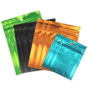 120pcs Mylar Foil Ziplock Bags 3 Sizes Small Holographic Bags Smell Proof Pouch - Picture 1 of 5
