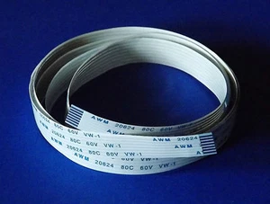 Cable de banda plana FFC A 7 pines 1,25 pitch 180 cm 1,8 m cable flexible plano cable de cinta - Imagen 1 de 2