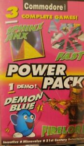 The CF Power-Pack 18 (1991) Commodore C64 (Tape) works Firelord Sphinx Jinx