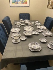 Johnson Brothers Indies Blue Set for 6 - 38 Pieces - Excellent Condition - Picture 1 of 24