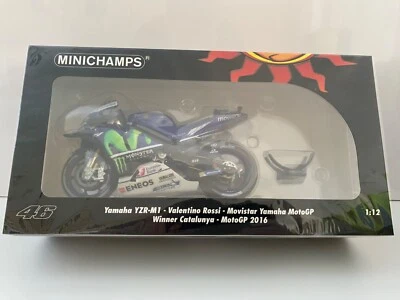 Minichamps 1-12 - Valentino Rossi - 2016 Winner Catalunya - Yamaha - MotoGP - Image 1 of 4