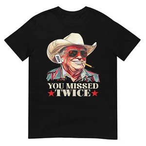 Camiseta Trump Assassination Attent Trump 2024 You Missed Twice - Imagen 1 de 17