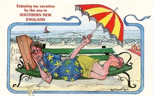 Genießen Sie meinen Urlaub am Meer im Süden Neuenglands -- POSTKARTE - Bild 1 von 2
