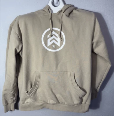 Sudadera con capucha analógica de bolsillo canguro tostado para hombre talla M patinador (pequeña mancha) Foto 1 de 4