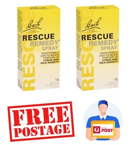 2 x Bach Rescue Remedy Spray 20ml Oral Liquid - Picture 1 of 4