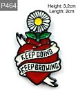 Neue Emaille Pin Spruch Keep going Keep browing Herz Metall Stecker 1 Stck