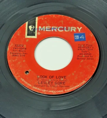 Leslie Gore - Rock Mercury 45 RPM - Look Of Love / Little Girl Go Home VG Foto 1 de 2