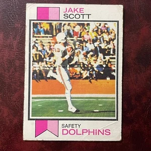 1973 Topps Set JAKE SCOTT #390 MIAMI DOLPHINS - VG - Picture 1 of 2
