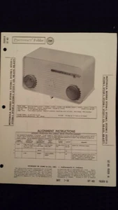 Sams Photofacts Folder Radio Schematics Parts MOTOROLA Models 5T21W,5T22M,R,W,Y - Picture 1 of 1