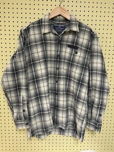 Polo De Colección Y2K Ralph Lauren M Deportivo Deportista Lana Franela Gris Beige Negro Cuadros - Imagen 1 de 7