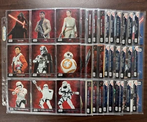 2015/16 Topps Star Wars The Force Awakens Series 1 & 2 Complete Sets W/ Stickers - Picture 1 of 11