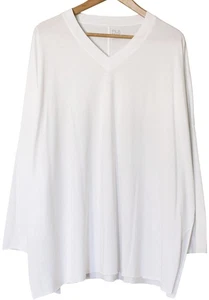 Planet by Lauren G ultimatives V-T-Shirt aus Pima-Baumwolle weiß Einheitsgröße - Bild 1 von 6