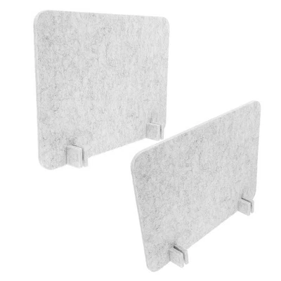  2pcs Freestanding Desk Divider - Felt Noise Reducing Desk Privacy Panel For - image 1 of 4
