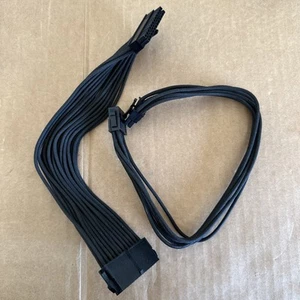 CABLEMOD CLASSIC MODFLEX BLACK SLEEVED ATX 24pin + EPS 4+4pin EXTENSION CABLES - Picture 1 of 6