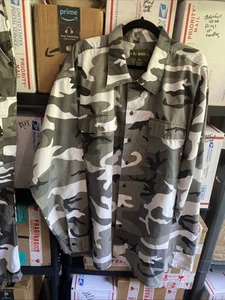 PJ Mark Mens 4XL Black Gray Camo Cargo Pants & Shirt Streetwear - Picture 1 of 9