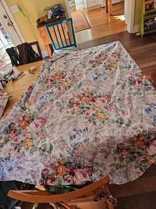 Sábana bajera floral ajustada vintage Ralph Lauren Allison Queen 100 % algodón EE. UU.  - Imagen 1 de 7