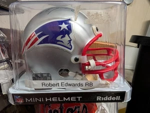 Selten Robert Edwards New England Patriots handsigniert signed Mini Helm Coa - Bild 1 von 4