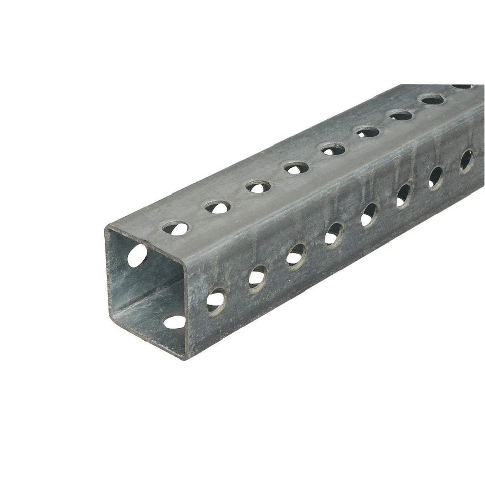 Poste de señalización TAPCO 1603-00003, plata, acero, 10 pies L 8LV69 Foto 1 de 1