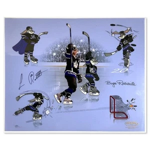 Bugs Rabitaille Hand Painted Ltd. Ed. Sericel #'d Hand Signed by Luc Robitaille - Picture 1 of 2