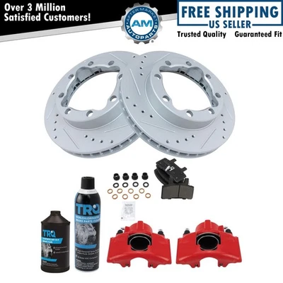 Kit de pastillas de freno delanteras y rotor para Chevrolet K1500 Suburban 1994 1988-1998 K2500 Foto 1 de 4