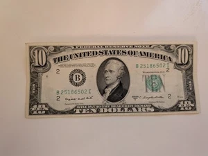 1950 Series C $10 dollar Note Federal Reserve Of New York B - Picture 1 of 6
