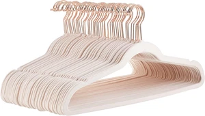 Amazon Basics Slim Velvet, rutschfeste Anzugkleiderbügel, 50er Pack, Blush Pink - Bild 1 von 12