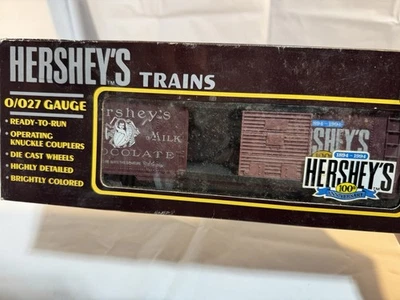 WEAVER ULTRA LINE O SCALE 2 RAIL WOODSIDE REEFER HERSHEYS CH MILK  FREE SHIPPING - Image 1 of 4